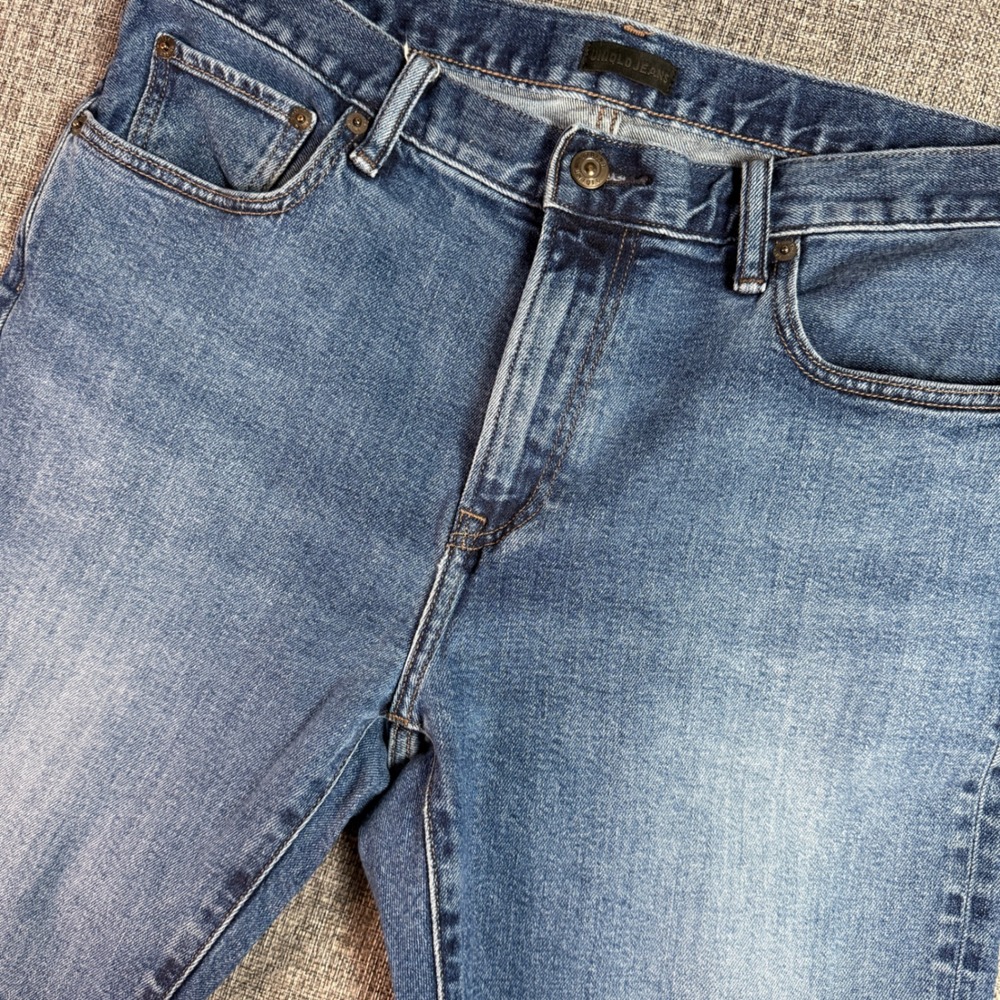 Women Uniqlo Jeans | 34 Waist - Est. Size 16-18 |‎ Blue Straight Leg Medium Wash